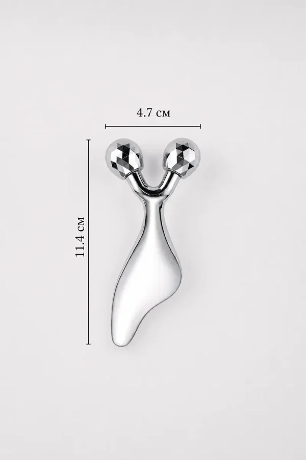 2-in-1 Facial Massager: Rollers and Gua Sha