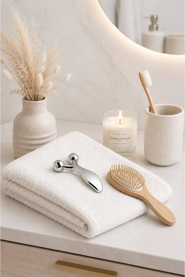 2-in-1 Facial Massager: Rollers and Gua Sha