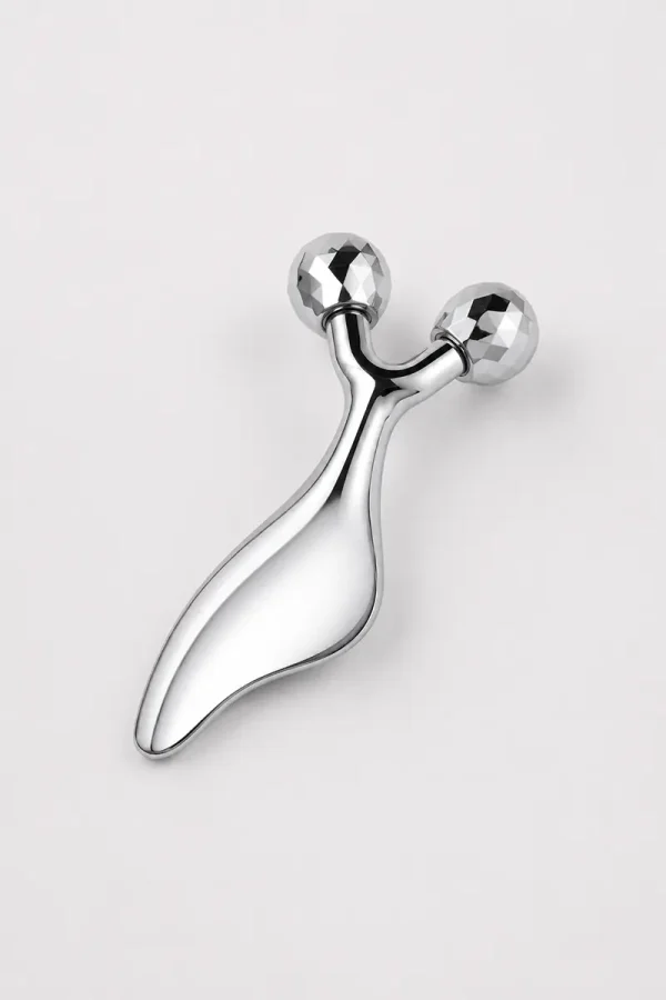 2-in-1 Facial Massager: Rollers and Gua Sha