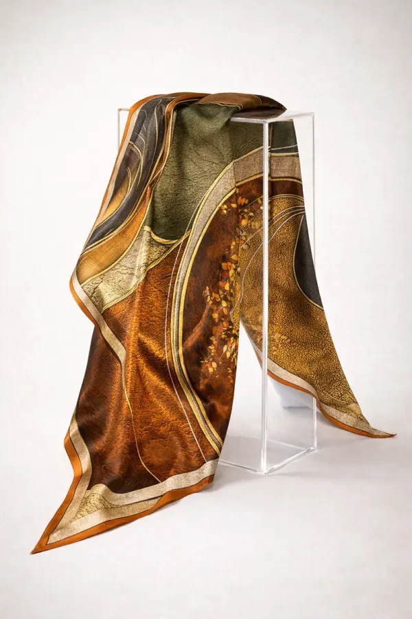 Silk Scarf AMBER MOSAIC