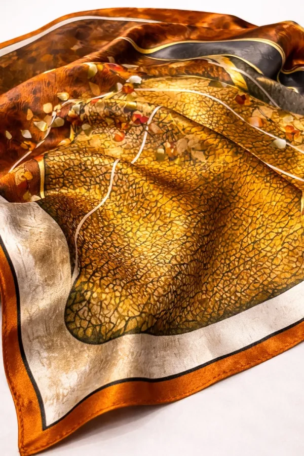 Silk Scarf AMBER MOSAIC