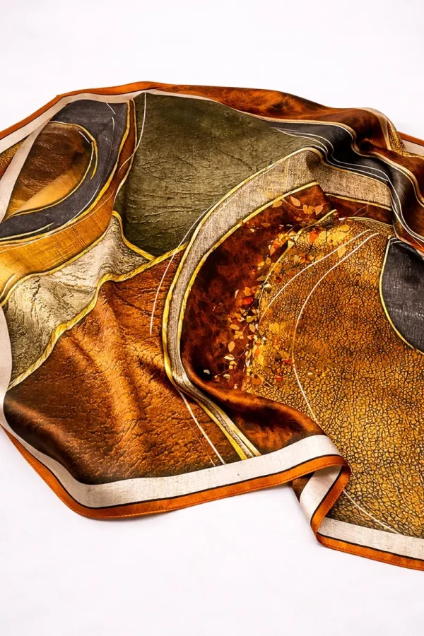 Silk Scarf AMBER MOSAIC