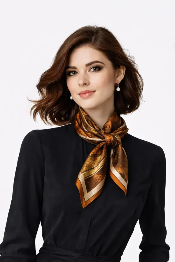 Silk Scarf AMBER MOSAIC