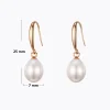 PEARL DROP Gold-plated Pearl Drop Earrings
