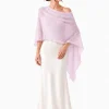 GLOW LILAC Shawl (linen, bamboo)