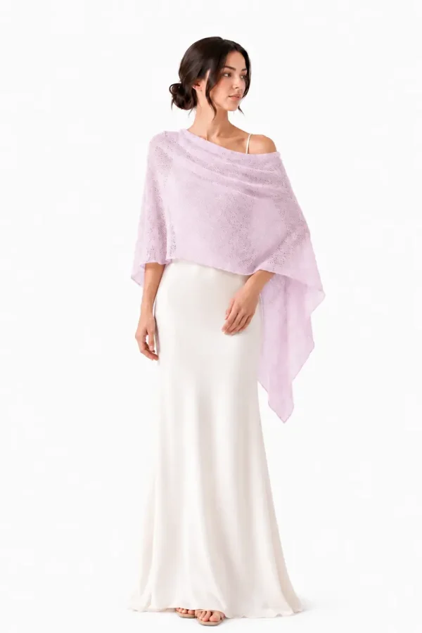 GLOW LILAC Shawl (linen, bamboo)