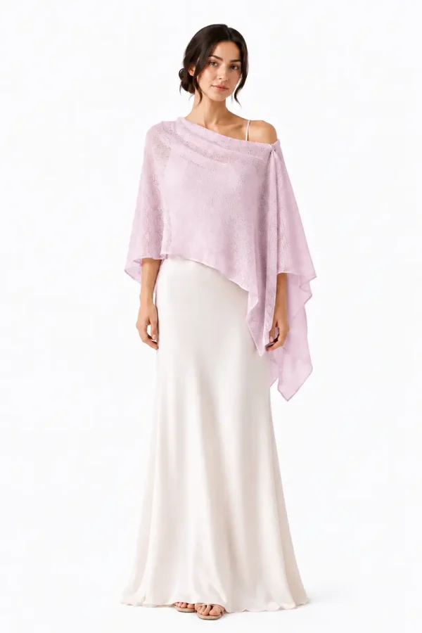 GLOW LILAC Shawl (linen, bamboo)