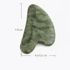 Gua Sha Scraper GREEN JADE SET