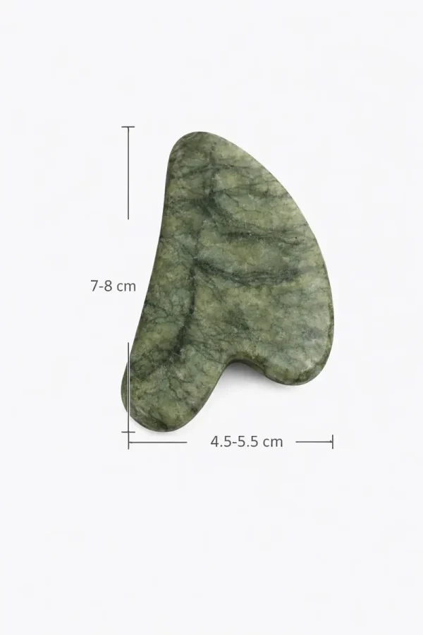 Gua Sha Scraper GREEN JADE SET