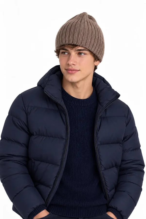 TAUPE Junior Alpakamütze
