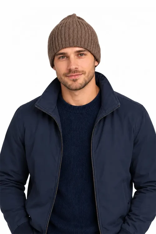 TAUPE Men's Alpaca Beanie