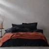 HAVIN King-Size Bedding Set (Anthracite Blue)