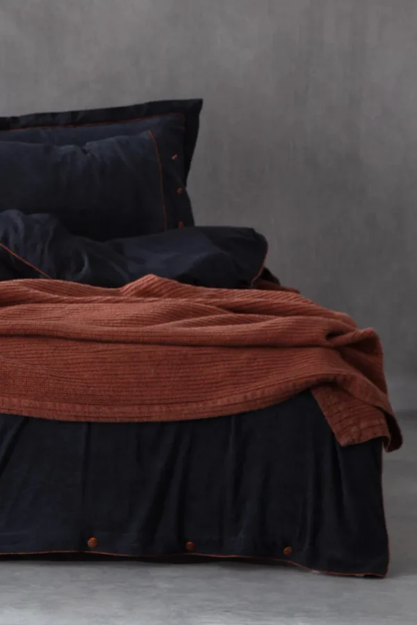 HAVIN King-Size Bedding Set (Anthracite Blue)