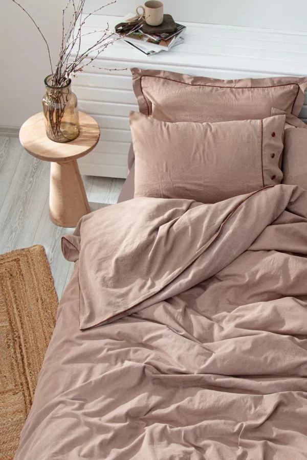 HAVIN King-Size Bedding Set (nude pink)