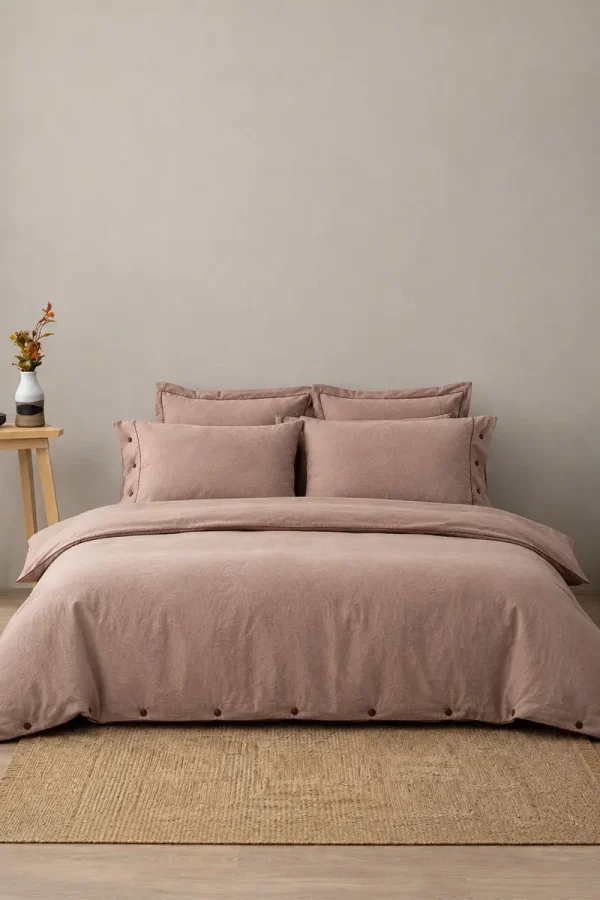HAVIN King-Size Bedding Set (nude pink)