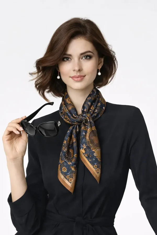 Silk Scarf NIGHT FOREST