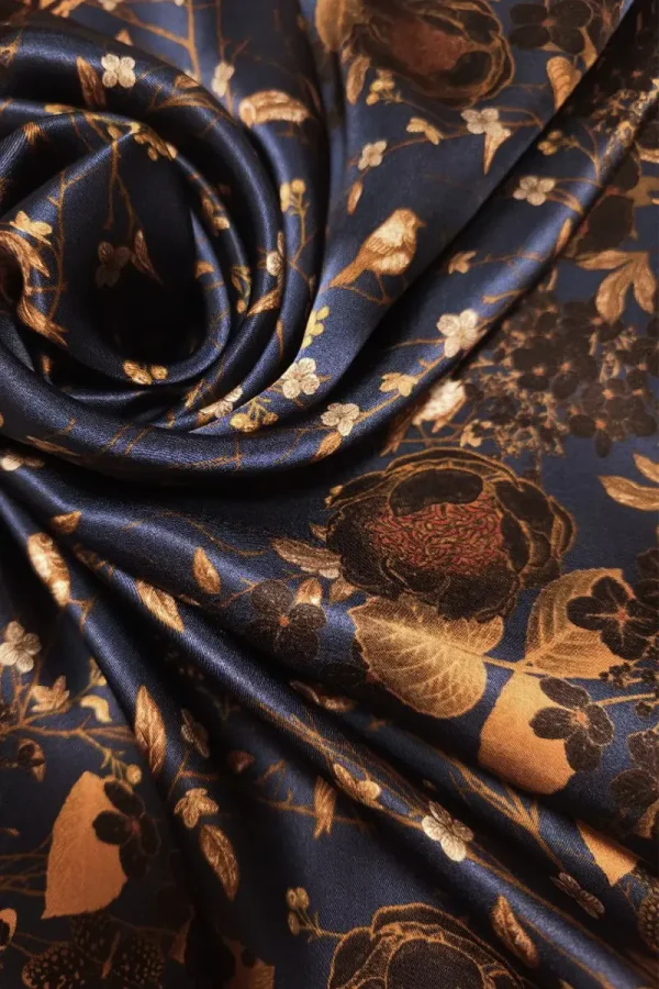 Silk Scarf NIGHT FOREST