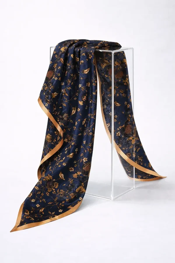 Silk Scarf NIGHT FOREST