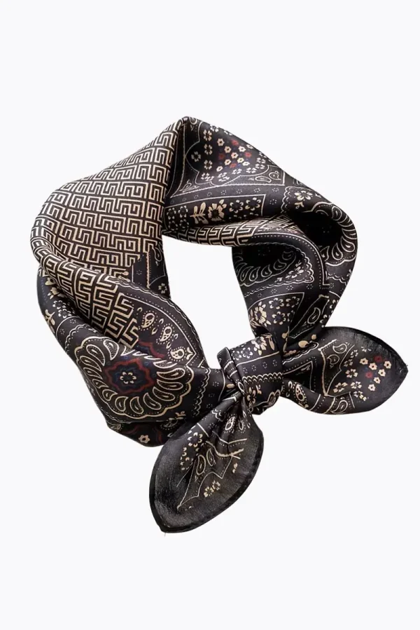 Silk Scarf NOIR MOSAIC