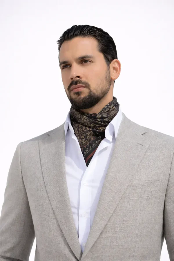 Silk Scarf NOIR MOSAIC