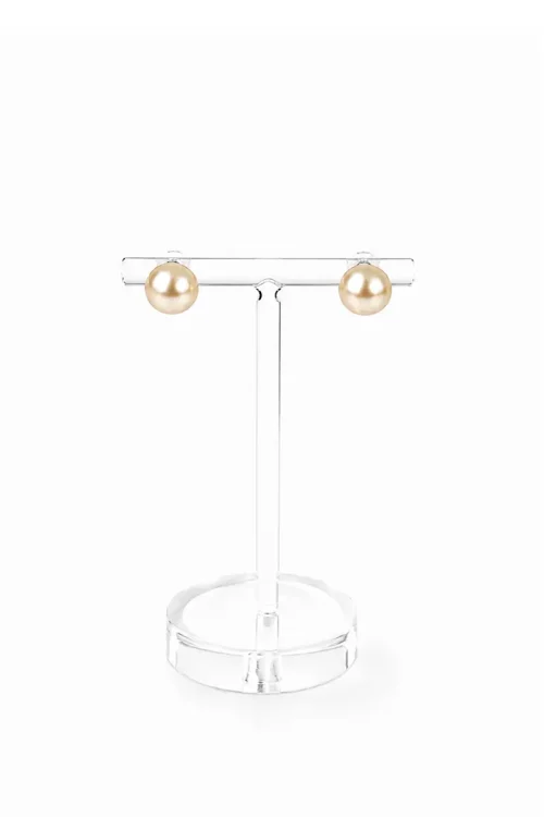 Pearl Stud Earrings GOLDEN GLOW