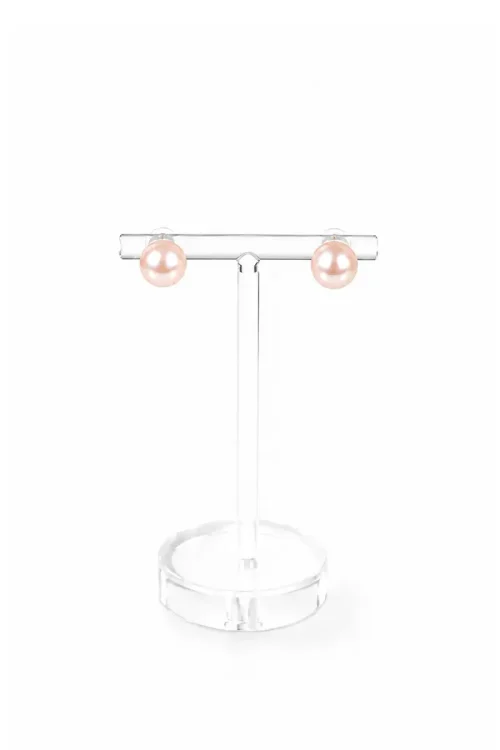 Blush Pearl Stud Earrings ROSE