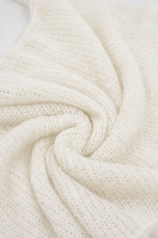 Poncho CLOUD IVORY (alpaca/silk)