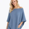 Poncho DENIM (wool/alpaca)