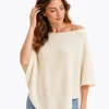 Poncho GOLDEN VANILLA (wool/alpaca)