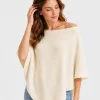 Poncho GOLDEN VANILLA (wool/alpaca)