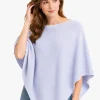 Poncho LIGHT BLUE (wełna/alpaka)