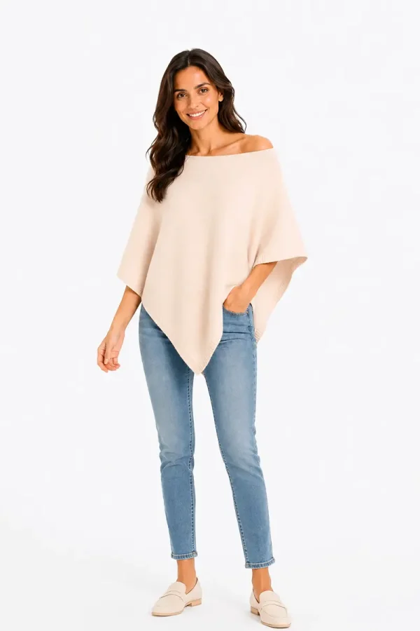 Poncho MOONBEAM (cashmere)