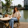 Poncho SKY MIST (bamboo, linen)