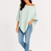 Poncho SOFT MINT (cashmere)