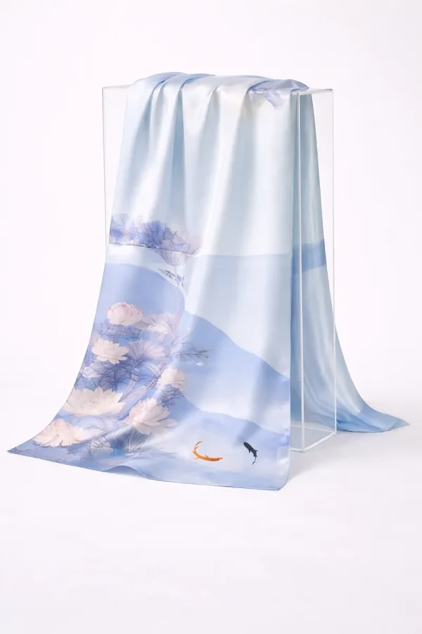 Silk Scarf LOTUS POWDER