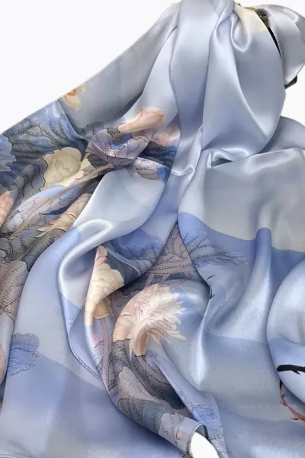 Silk Scarf LOTUS POWDER