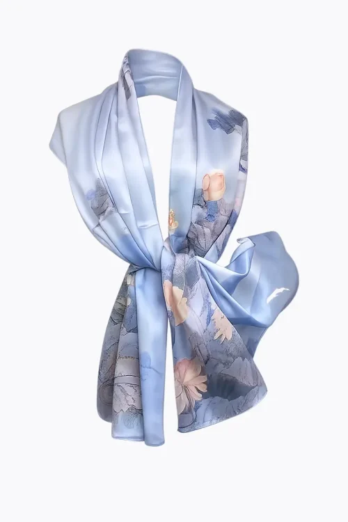 Silk Scarf LOTUS POWDER