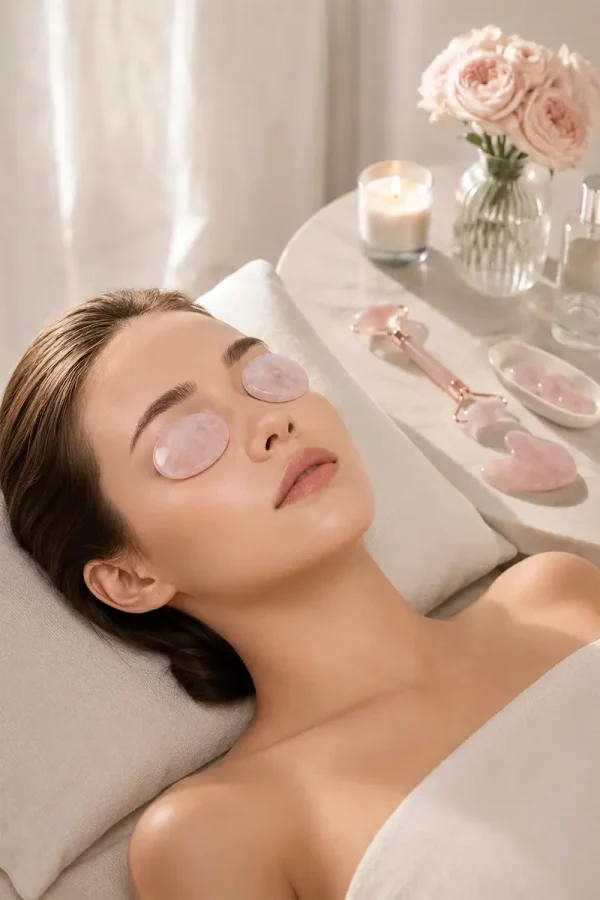 Øyepads ROSE QUARTZ EYE SPA