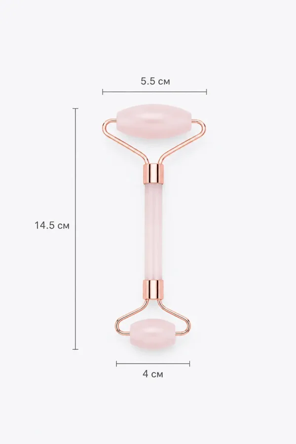 Gesichtsmassageroller ROSE QURTZ ROLLER