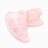 Gua Sha Scraper ROSE QUARTZ SET
