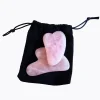 Gua Sha Scraper ROSE QUARTZ SET