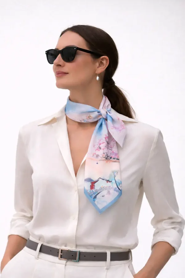 Silk Scarf SAKURA BLOOM