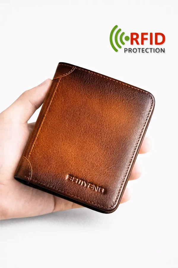 Carteira de pele AMBER BROWN