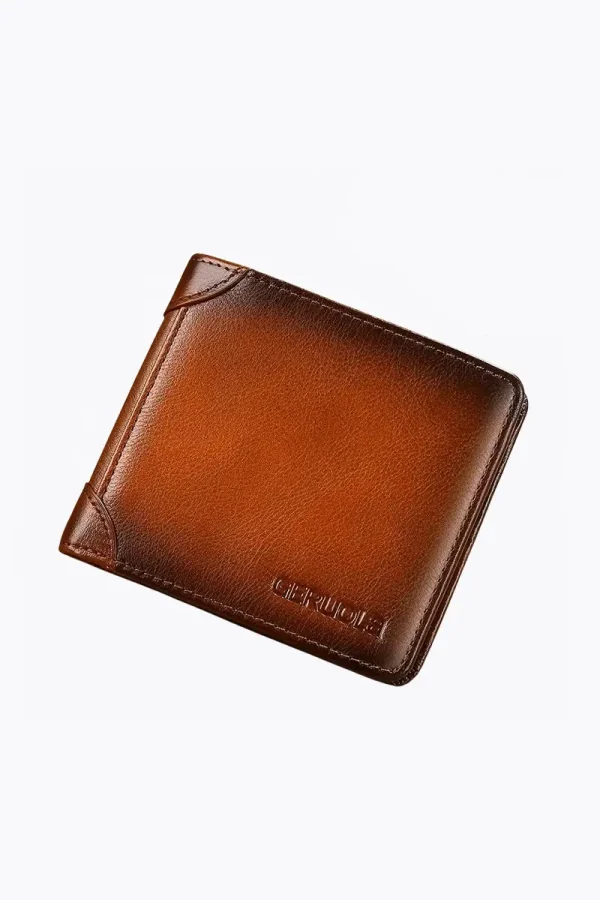 Men’s Leather Wallet AMBER BROWN