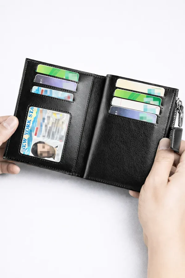 Carteira de pele THE BLACK