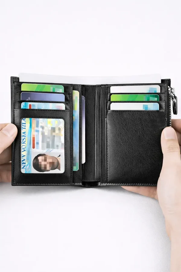 Carteira de pele THE BLACK