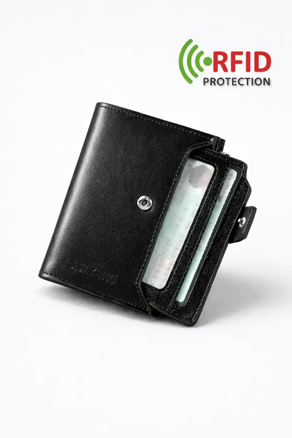 Carteira de pele THE BLACK