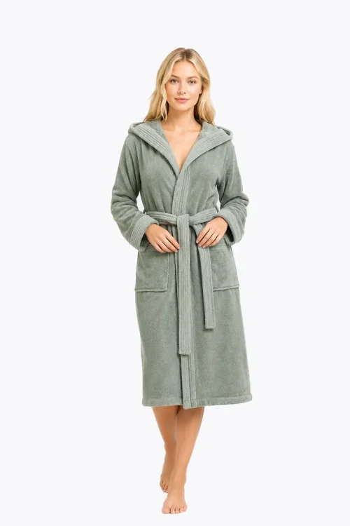 Women’s Bathrobe ECOSOFT (green)