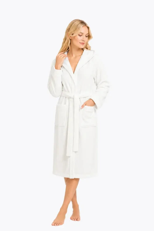 Women’s Bathrobe ECOSOFT (white)